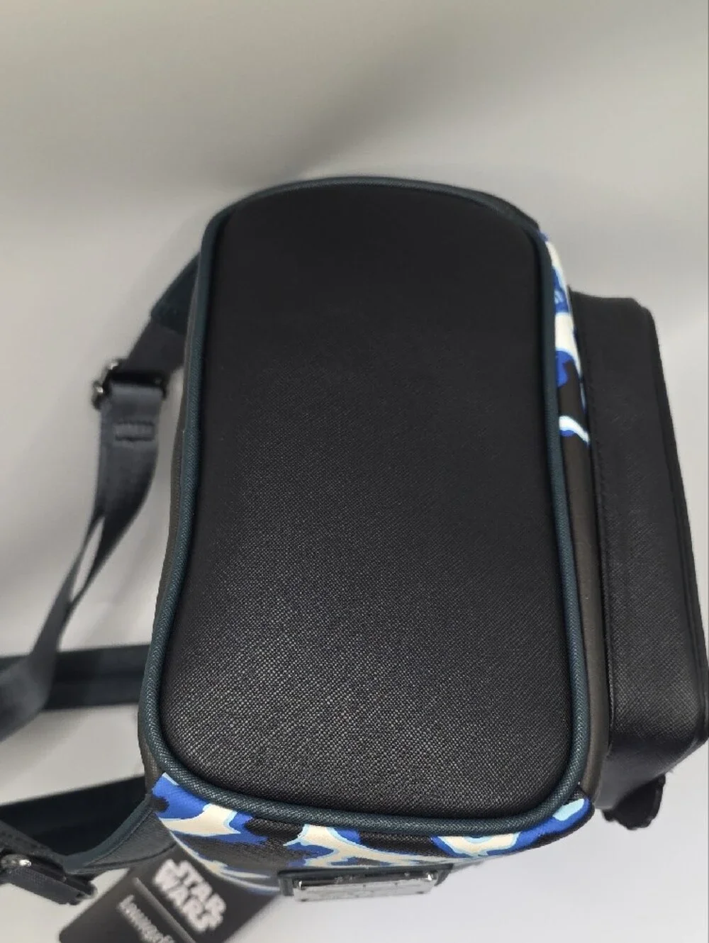 Loungefly Star Wars Emperor Palpatine Backpack with Gold Face and Blue Lightning